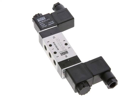 5/3 G1/8'' Midden Gesloten Magneetventiel 230V AC 3-10bar/42-140psi Airtec