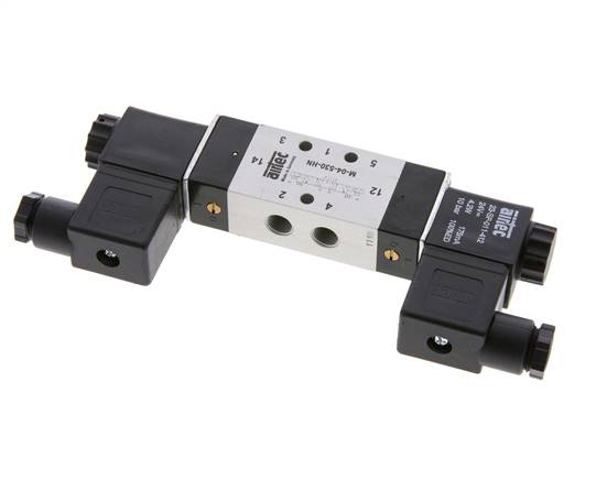 5/3 G1/8'' Midden Gesloten Magneetventiel 230V AC 3-10bar/42-140psi Airtec