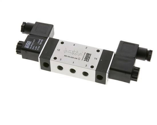 5/2 G1/8'' Bi-Stabiel Magneetventiel Extern 12V DC 0-10bar/0-140psi Airtec