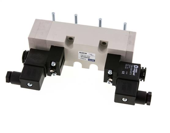 5/3 ISO 5599-2 Middendruk Magneetventiel 12V DC 2-10bar/28-140psi YPC