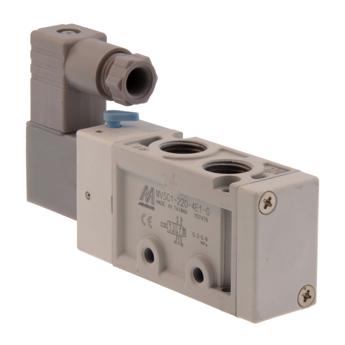 NPT 1/4'' 110V AC 5/2-Way Magneetventiel 2-8bar MVSC1