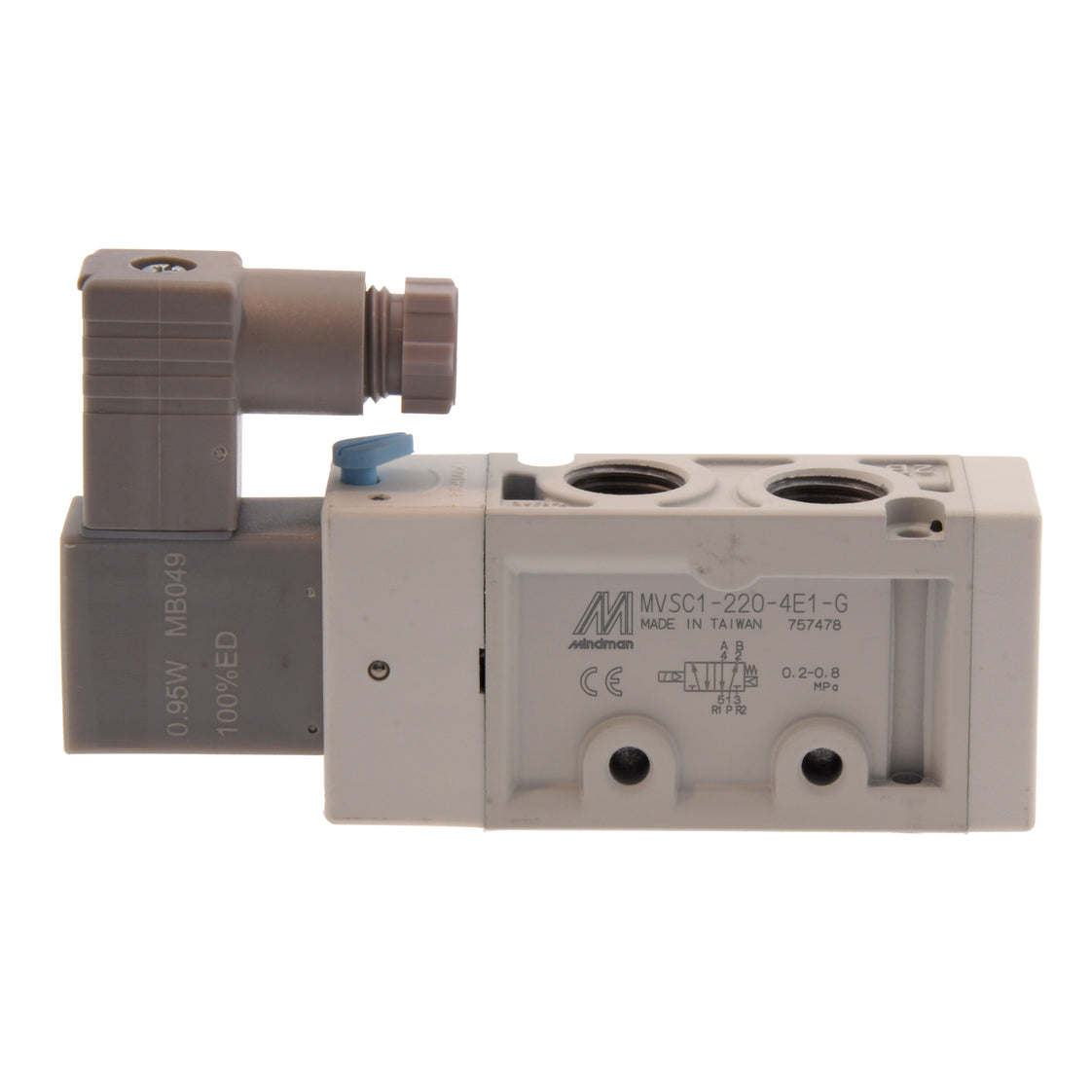 NPT 1/4'' 110V AC 5/2-Way Magneetventiel 2-8bar MVSC1