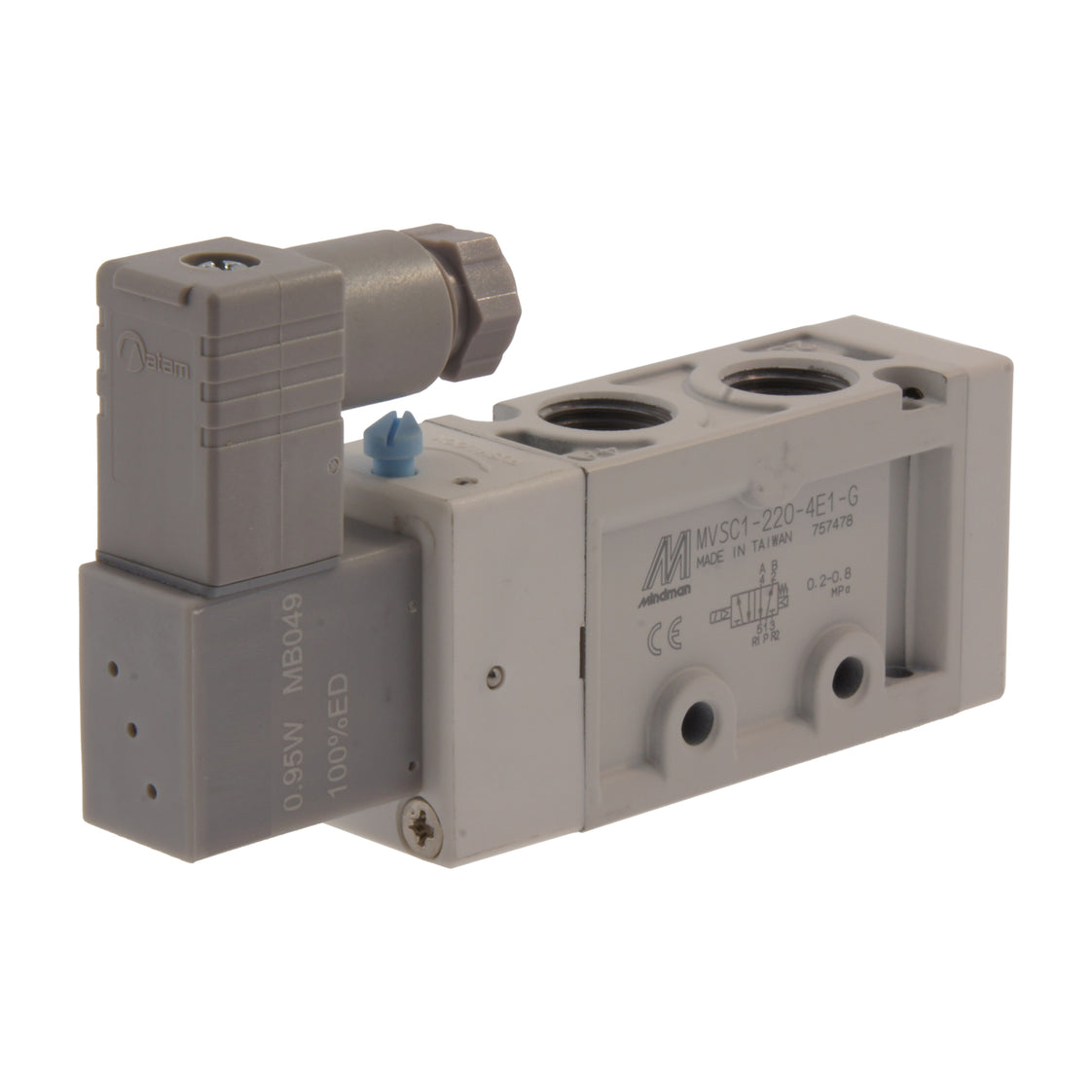 NPT 1/4'' 110V AC 5/2-Way Magneetventiel 2-8bar MVSC1