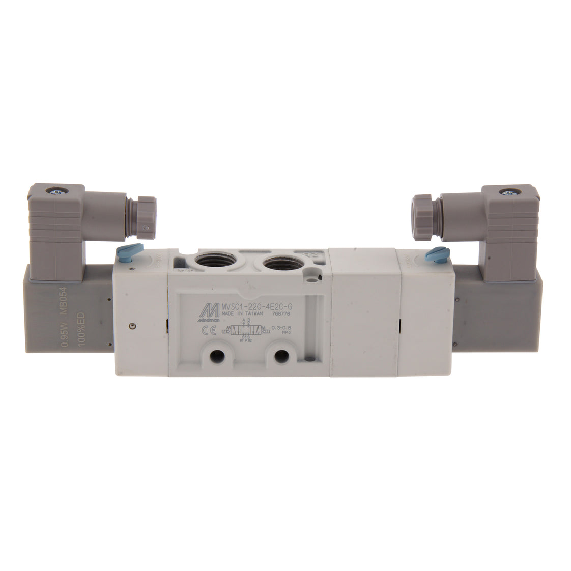 NPT 1/4'' 110V AC 5/3-Way Center-gesloten Magneetventiel 3-8bar MVSC1