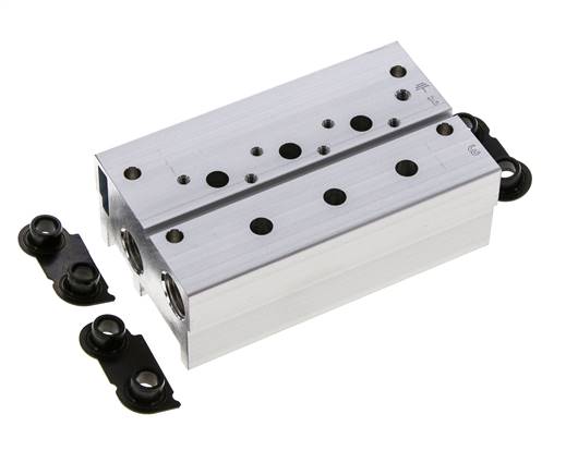 4xG1/4'' Manifold 3-Stations Festo 576466 VABM-B10-20S-G14-3-P3