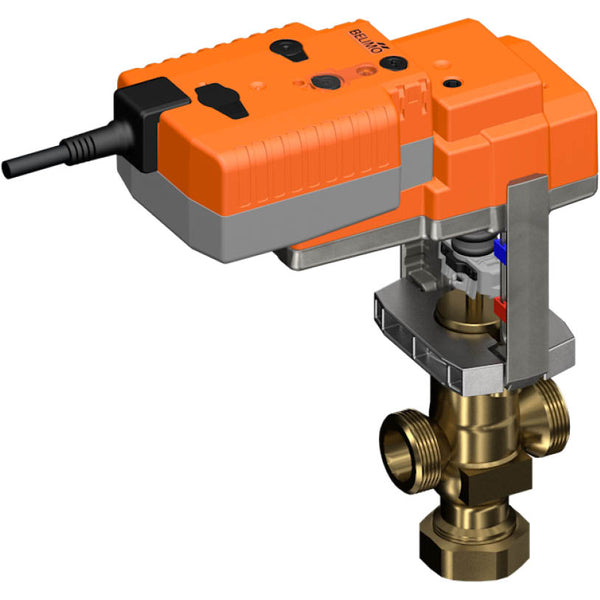 Belimo Klepafsluiter G1-1/8 15mm Slag Kvs0.63 24VAC/DC Fail-Safe 150s 2-10V 1000N IP54 H411B/NVK24A-SR-TPC