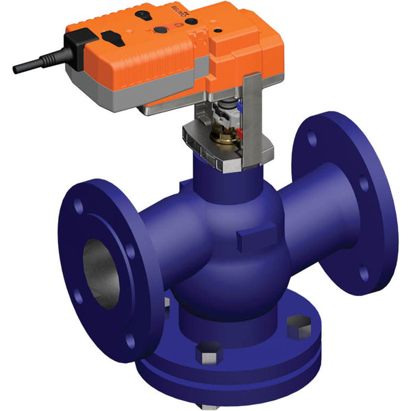 Belimo Klepafsluiter DN80 Flens 18mm Slag Kvs90 24VAC/DC Fail-Safe NC/NO 35s 0-10V 1000N IP54 H679N/NVKC24A-SZ-TPC