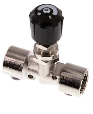 G1/2'' vernikkeld messing naaldafsluiter NBR 18 bar - NLBN