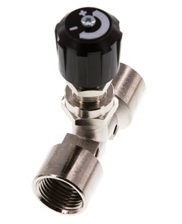 G1/2'' vernikkeld messing naaldafsluiter NBR 18 bar - NLBN