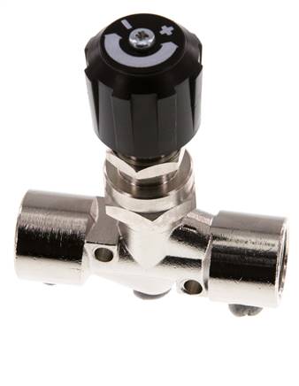 G3/8'' vernikkeld messing naaldafsluiter NBR 18 bar - NLBN