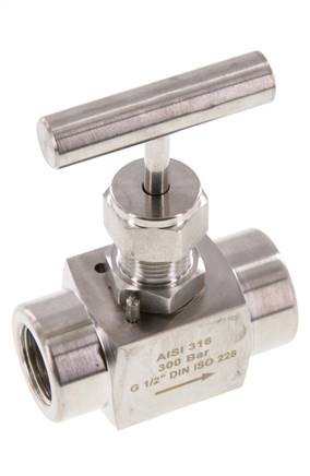 G1/2'' RVS Naaldafsluiter PTFE 300 bar - NLS
