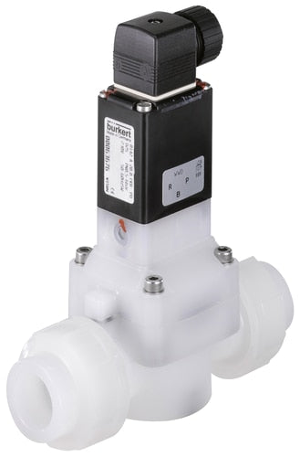 Magneetventiel 40 mm gelaste hulzen NC PVDF FKM 0,5-6bar/7-87psi 24VDC 0142 89946