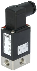 Magneetventiel 3/2-weg G1/4'' Universeel RVS FKM -1-5bar/-15-73psi 24VDC Vacuüm Zuurstof Vet/Olievrij 0330 331796