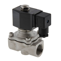 Magneetventiel DF-SA 3/4'' rvs FKM 0-6bar 12V DC