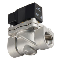 Magneetventiel DF-SA 1'' rvs FKM 0-6bar 12V DC