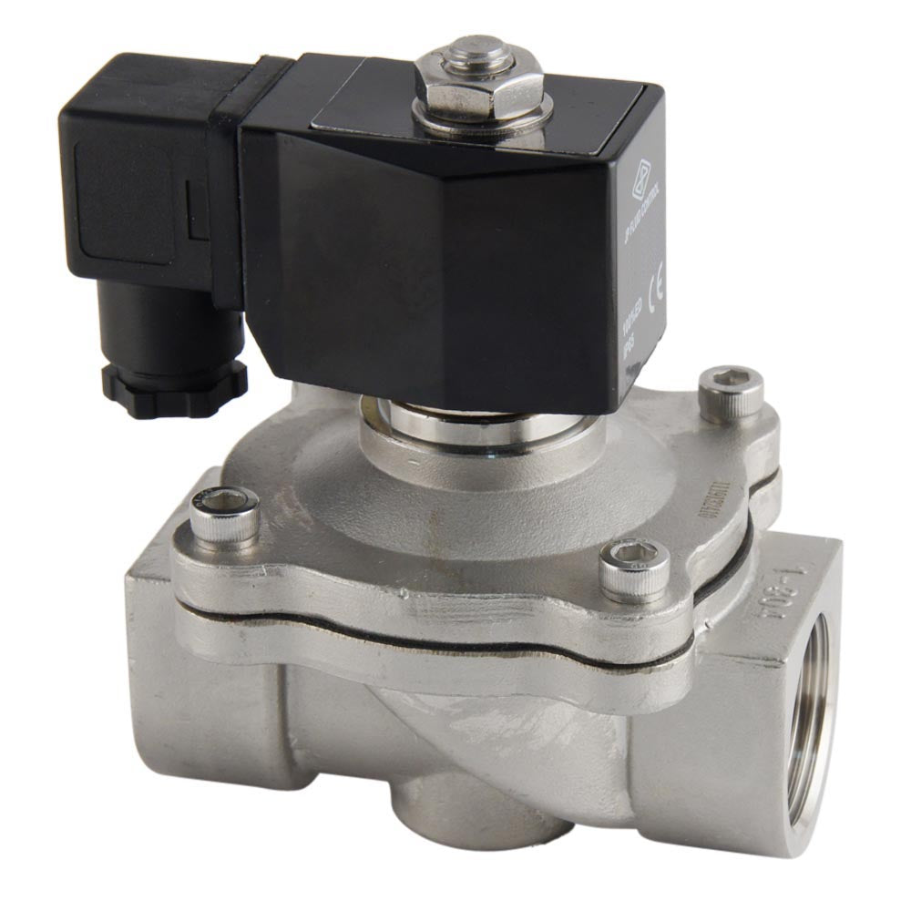 Magneetventiel DF-SA 1'' rvs FKM 0-10bar 230V AC