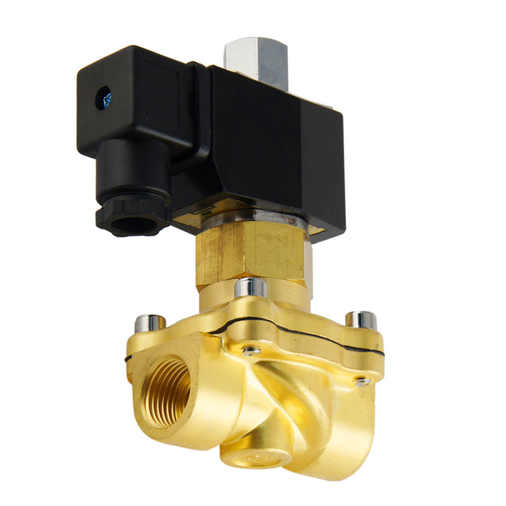 Magneetventiel DF-SB 3/8'' NO messing EPDM 0-5bar 380V AC