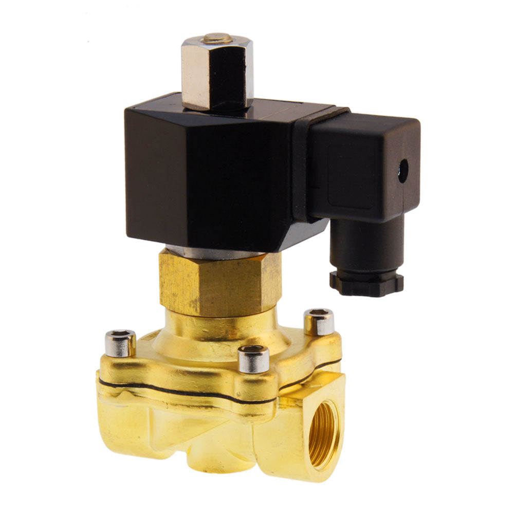 Magneetventiel DF-SB 1/2'' NO messing EPDM 0-5bar 380V AC