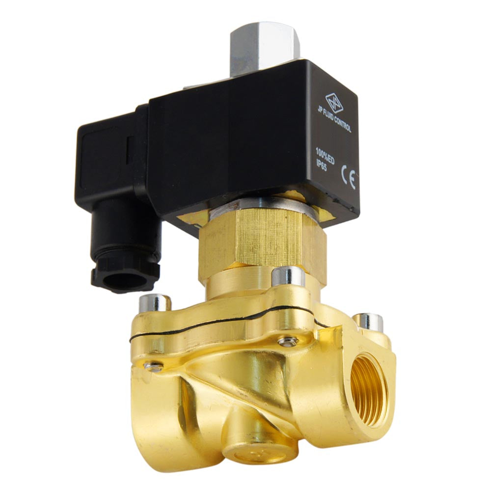Magneetventiel DF-SB 3/8'' NO messing EPDM 0-5bar 230V AC