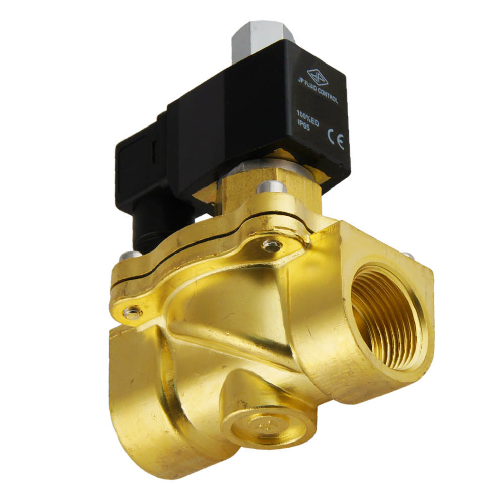 Magneetventiel DF-SB 1'' NO messing EPDM 0-3bar 12V DC