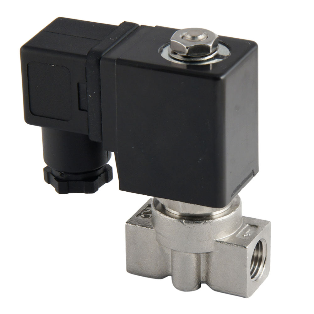 Magneetventiel ST-DA 1/4'' rvs FKM 0-13bar 120V AC
