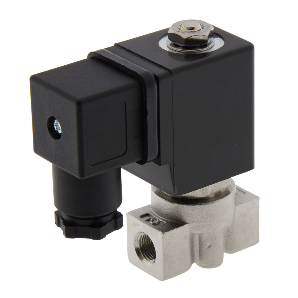 Magneetventiel ST-DA 1/8'' rvs FKM 0-13bar 24V DC