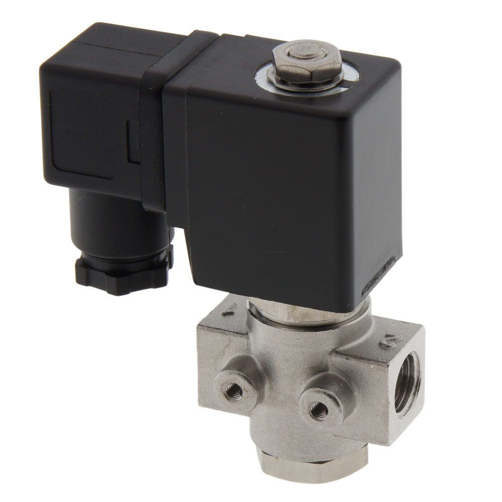 Magneetventiel ST-DB 1/4'' NO rvs EPDM 0-12bar 12V DC