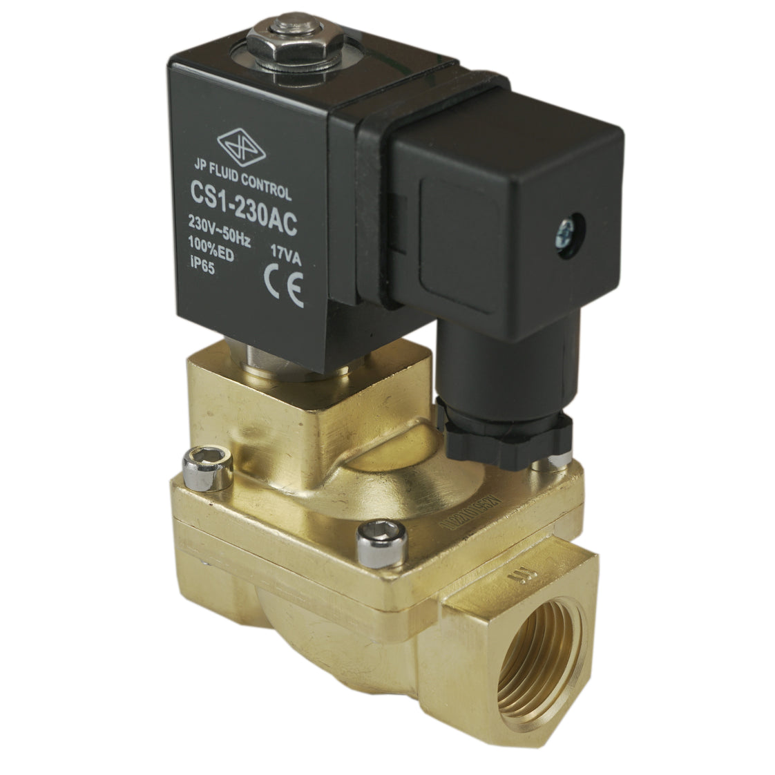 Magneetventiel ST-IA 3/8'' messing FKM 0.5-16bar 24V AC
