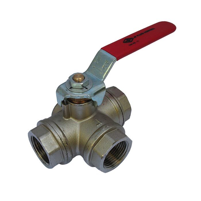 71 - G3/8'' 3-Weg (T) Kogelkraan F/F/F