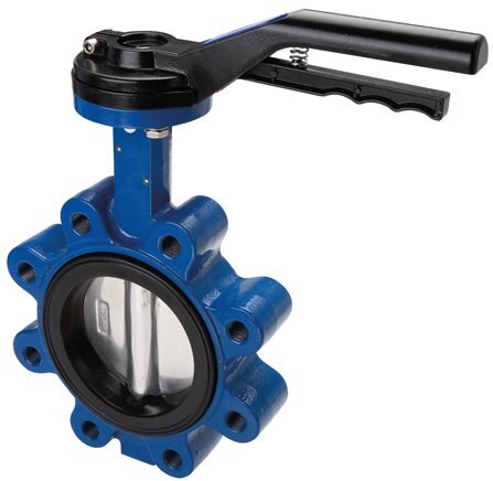 DN65 (2-1/2 inch) PN12 Lug Vlinderklep GG25-RVS-EPDM