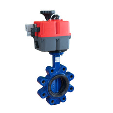 Electric Butterfly Valve DN50 24-240V AC/DC Wafer GGG40 PTFE Silicone J+J