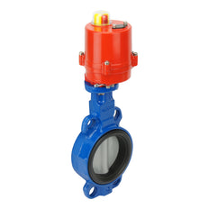 DN80 (3 inch) 120VAC Wafer Electric Butterfly Valve Stainless Steel-Stainless Steel-EPDM - BFLW