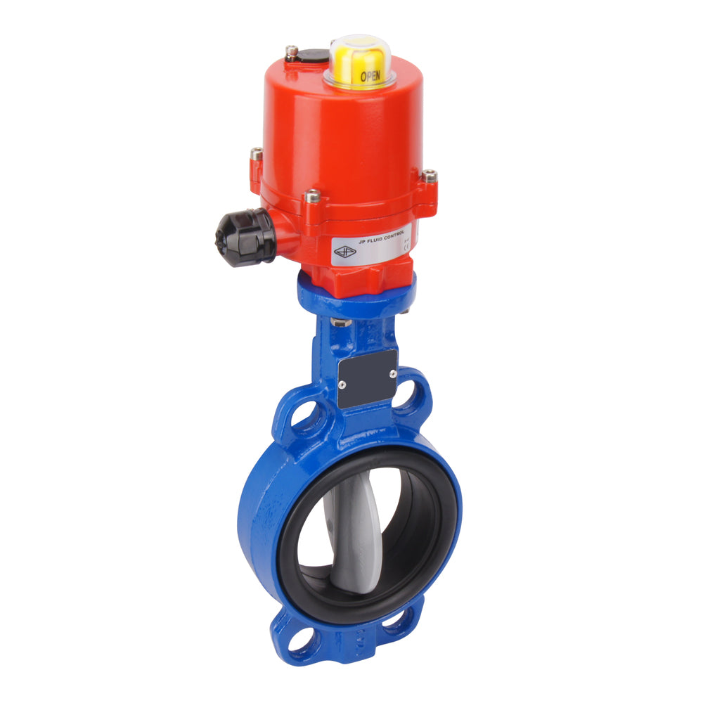 DN50 (2 inch) 12VAC Wafer Electric Butterfly Valve GGG40-Stainless Steel-EPDM - BFLW