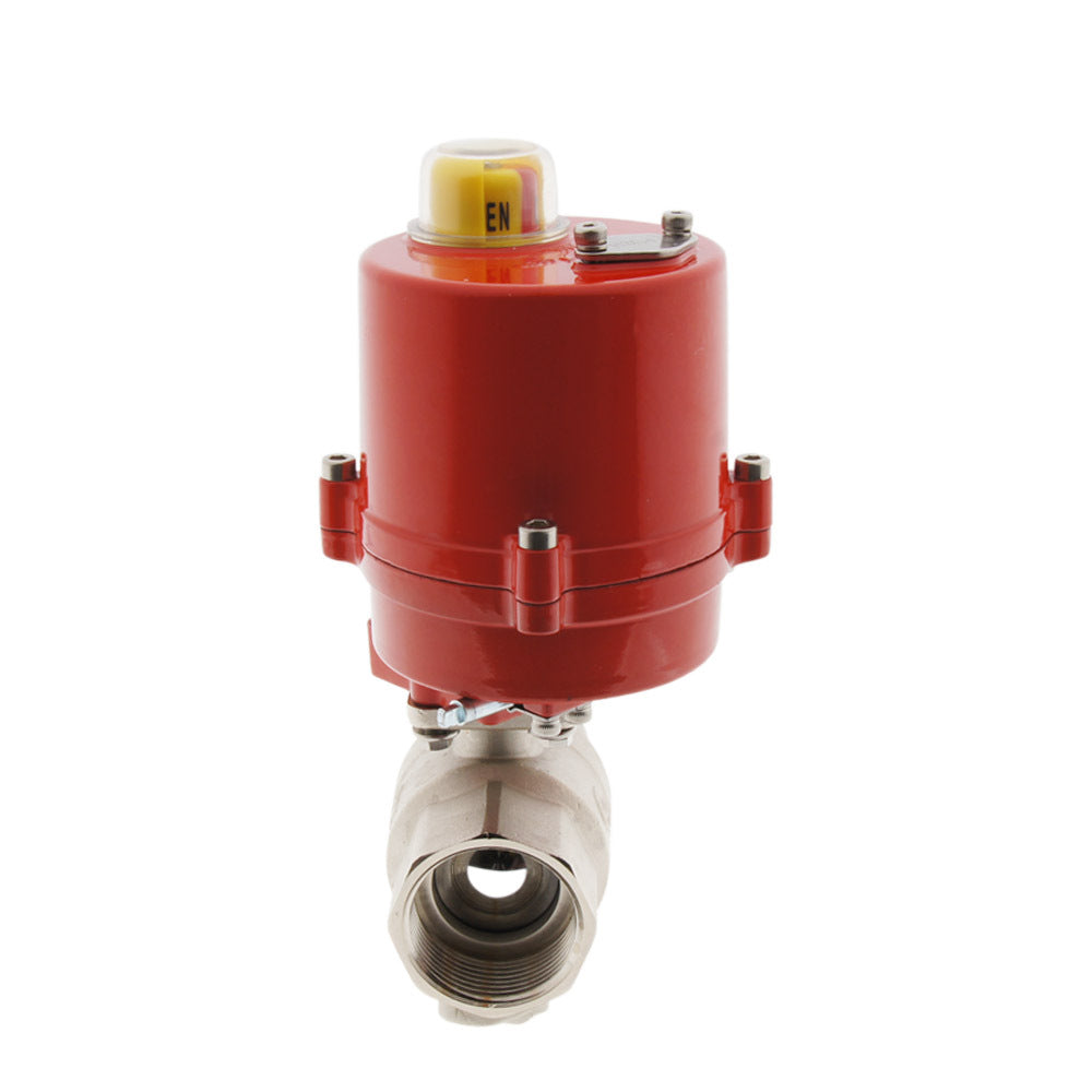 G1-1/2'' 12V AC 2-Way Brass Electrical Ball Valve - BL2BA