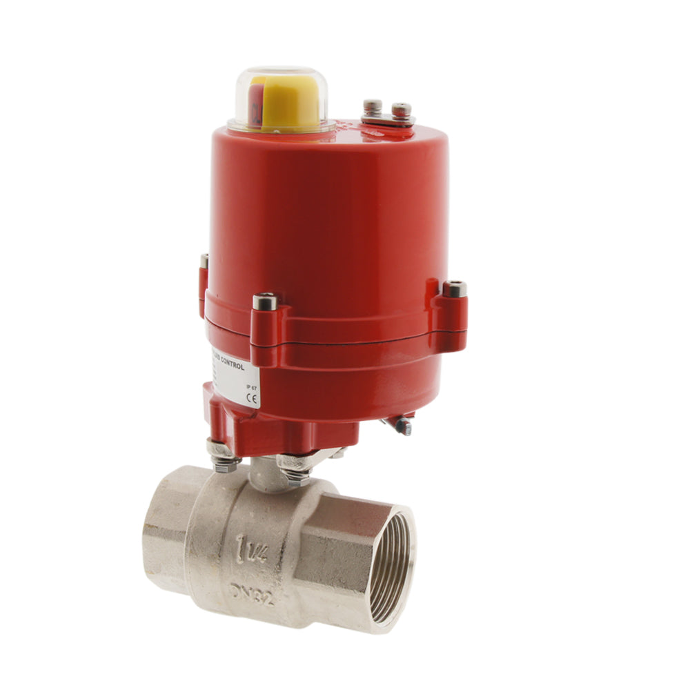 G1-1/4'' 12V AC 2-Way Brass Electrical Ball Valve - BL2BA