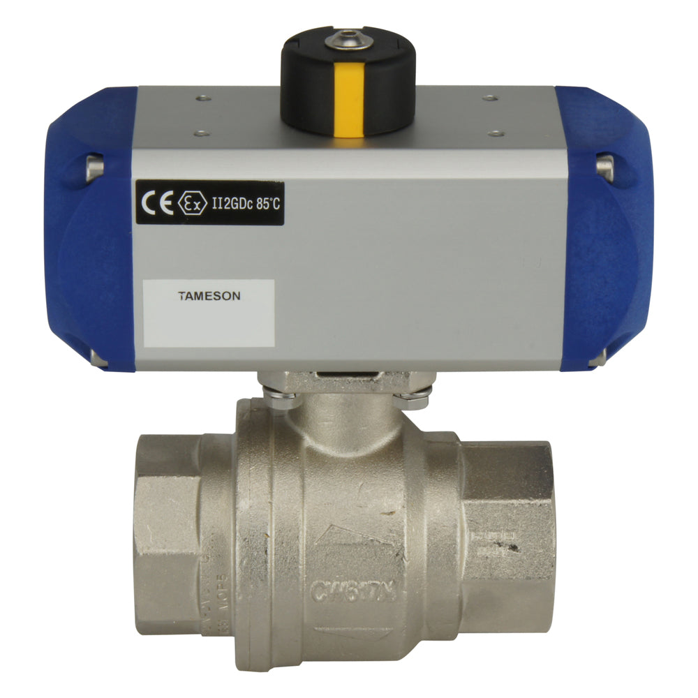 G1-1/4" 2-wegs Messing Pneumatische Kogelkraan met dubbele werking - BL2BA