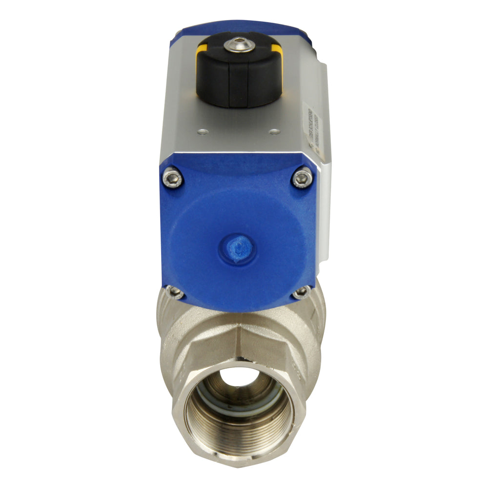 G1/4" 2-Weg Pneumatische Kogelkraan van Messing Veer Open - BL2BA