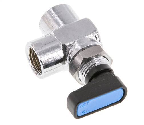 G 1/4 inch Compacte 2-Weg Haakse Kogelkraan Messing