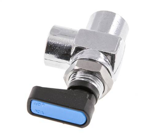 G 1/4 inch Compacte 2-Weg Haakse Kogelkraan Messing