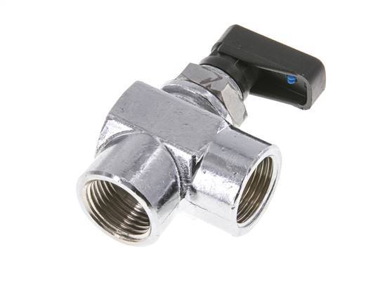 G 3/8 inch Compacte 2-Weg Haakse Kogelkraan Messing