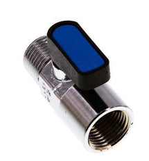 Buiten x Binnendraad R/rp 1/2 inch 2-Weg Messing Mini-Kogelkraan Compact EN331 Gas 20 Bar