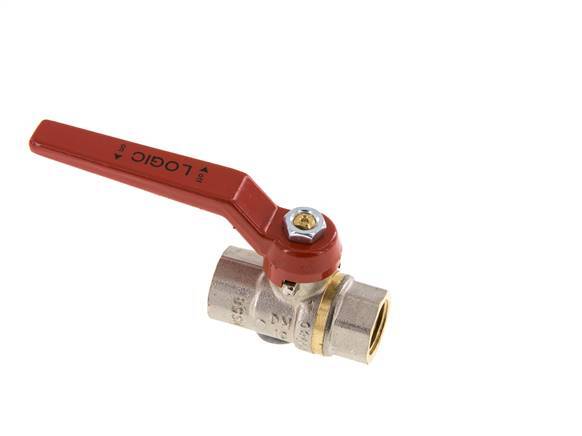 Rp 3/8 inch Siliconenvrij 2-Weg Messing Kogelkraan