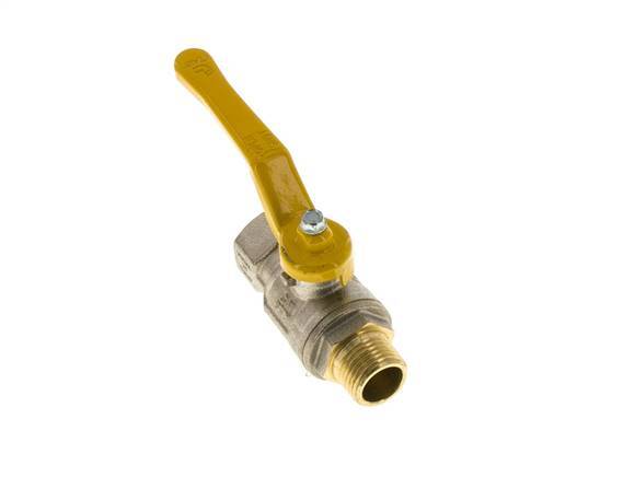 Buiten x Binnendraad R/Rp 1/2 inch Gas 2-Weg Messing Kogelkraan