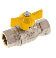 Rp 1/2 Inch Gas 2-Way Vlinderhandgreep Messing Kogelkraan