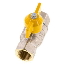Rp 1/2 Inch Gas 2-Way Vlinderhandgreep Messing Kogelkraan