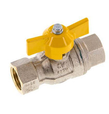 Rp 1/2 Inch Gas 2-Way Vlinderhandgreep Messing Kogelkraan