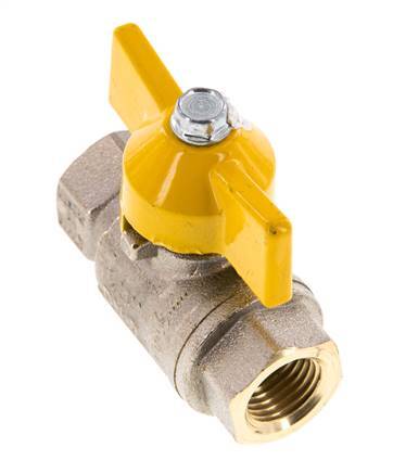 Rp 1/4 inch Gas 2-Way Butterfly handle Brass Ball Valve