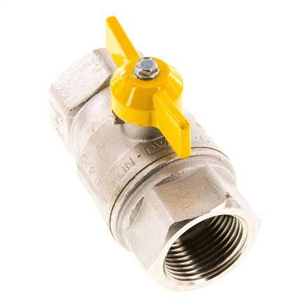 Rp 1 inch Gas 2-Weg Vlinderhandgreep Messing Kogelkraan