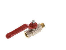 Buiten x Binnendraad R/Rp 1/4 inch 2-Weg Messing Kogelkraan