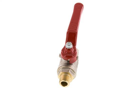 Buiten x Binnendraad R/Rp 1/4 inch 2-Weg Messing Kogelkraan